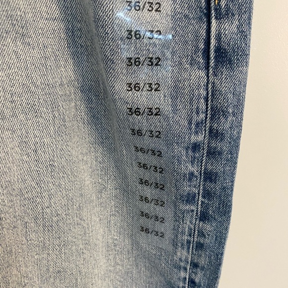 Light Blue Straight Jeans with Vintage Distressed Look - Picture 2 of 9